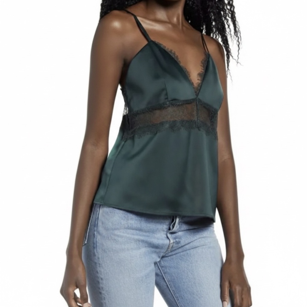 Wayf Shari Lace Inset Camisole. Size Small. NWT